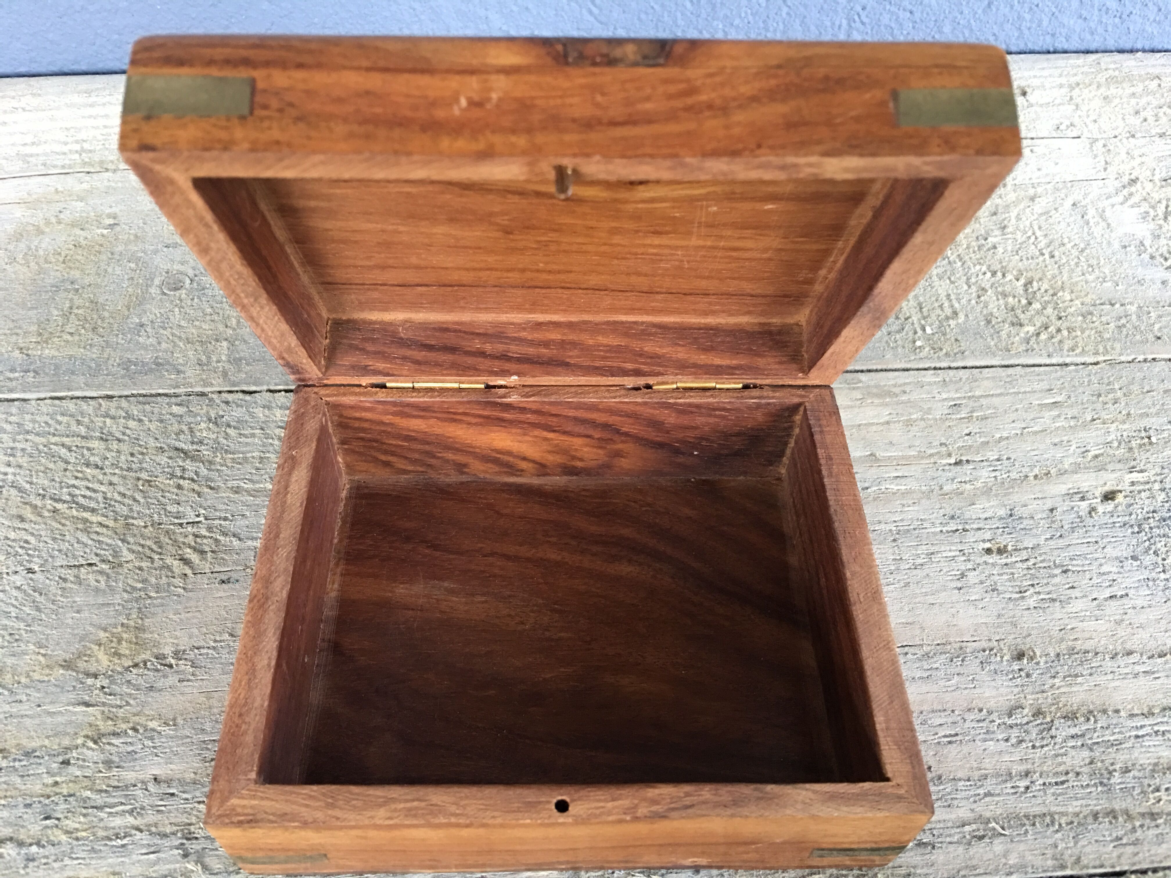Box wood, anchor brass marquetry