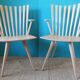 Pair of maple "Mikado" armchairs by J.Foersom and P.Hjort Lorenzen