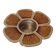 Bougeoir fleur en bronze et émail