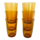 Vintage amber vereco water glasses