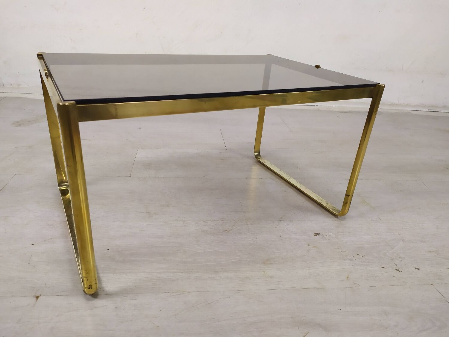 Golden sofa end table