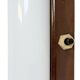 Industrial Brown Bakelite Wall Light with Milk Glass, 1950s
