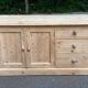 Buffet commode anglaise Interior's rénovée en bois massif 1980