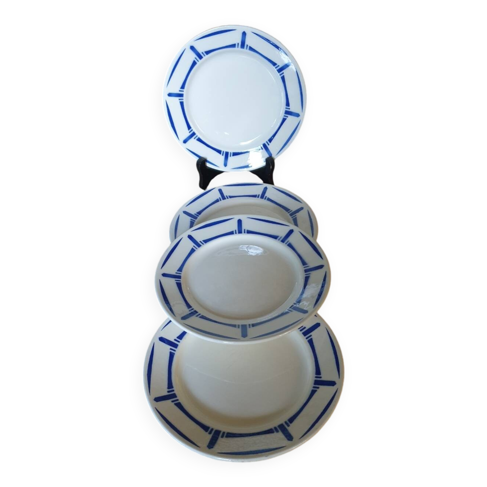 4 Lucie de Badonviller dessert plates