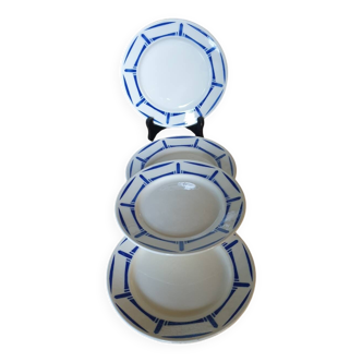 4 Lucie de Badonviller dessert plates