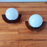 Pair of Scandinavian wall lights