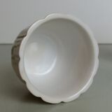 Set of 4 white ceramic cups
