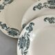 8 flat plates, service Lutetia - Longchamp, Terre de fer