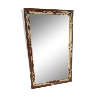 Old mirror with teak frame