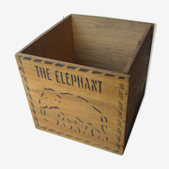 Boite de rangement en bois "the elephant"