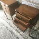 Pair of pine bedside tables