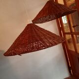 Pair of rattan suspensions