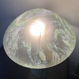 Lampe champignon vintage en pâte de verre
