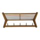 Uluv czechoslovakian mid-century wooden wall coat rack with shelf, 1970
