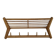 Uluv czechoslovakian mid-century wooden wall coat rack with shelf, 1970