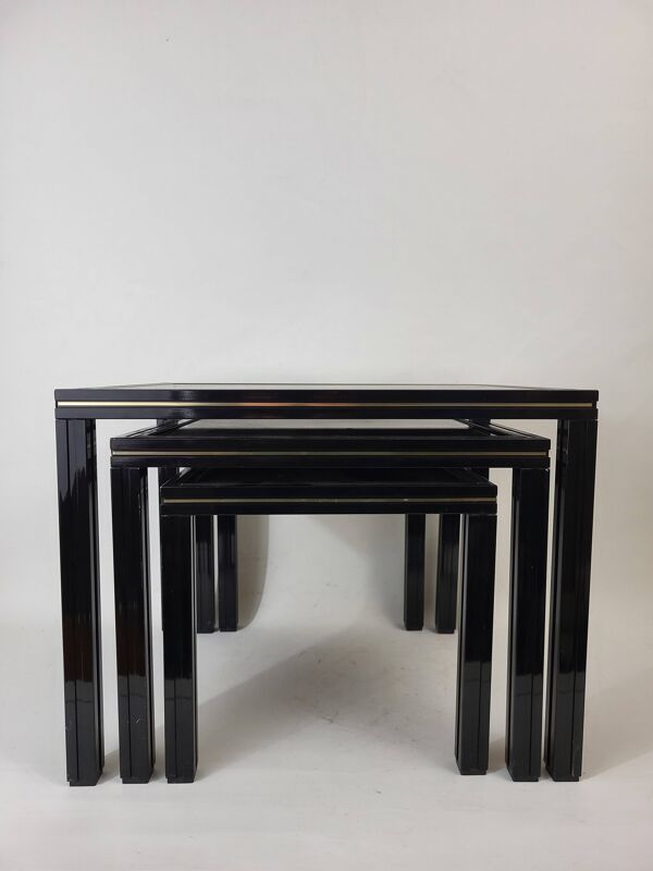 Table gigogne par Pierre Vandel 1970