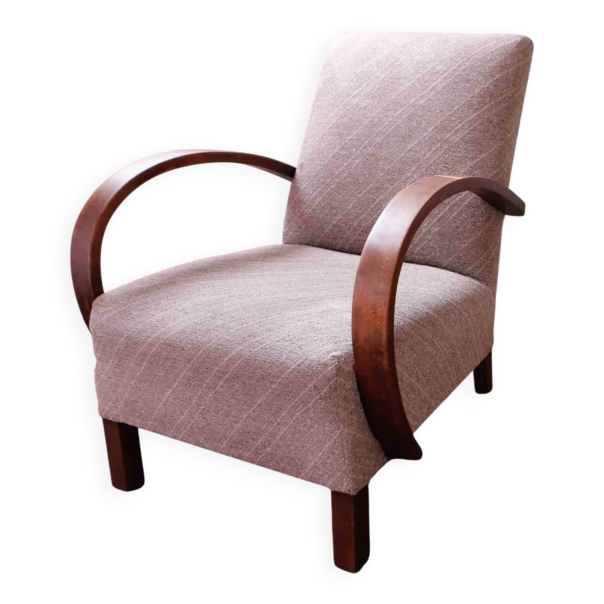 Halabala armchair – type C, iconic Czechoslovak design from the 1950s