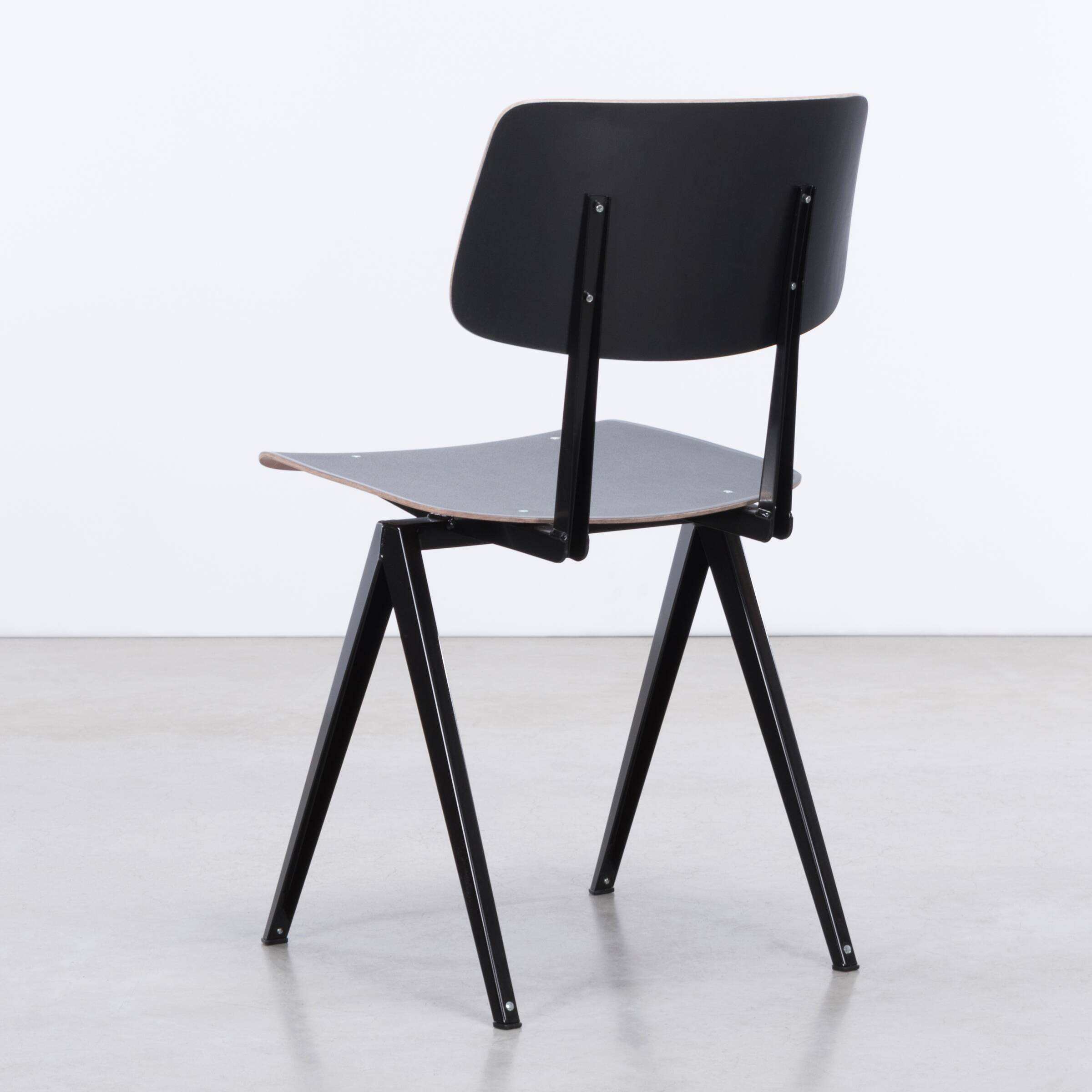 Industrial Galvanitas S16 Dining Chairs in Black, Netherlands
