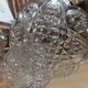 Beurrier ancien en verre taillé