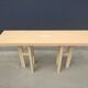 Cream resin console by Jean Claude Dresse, Belgium, 1970