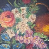 Duo of paintings "bouquet of flowers"