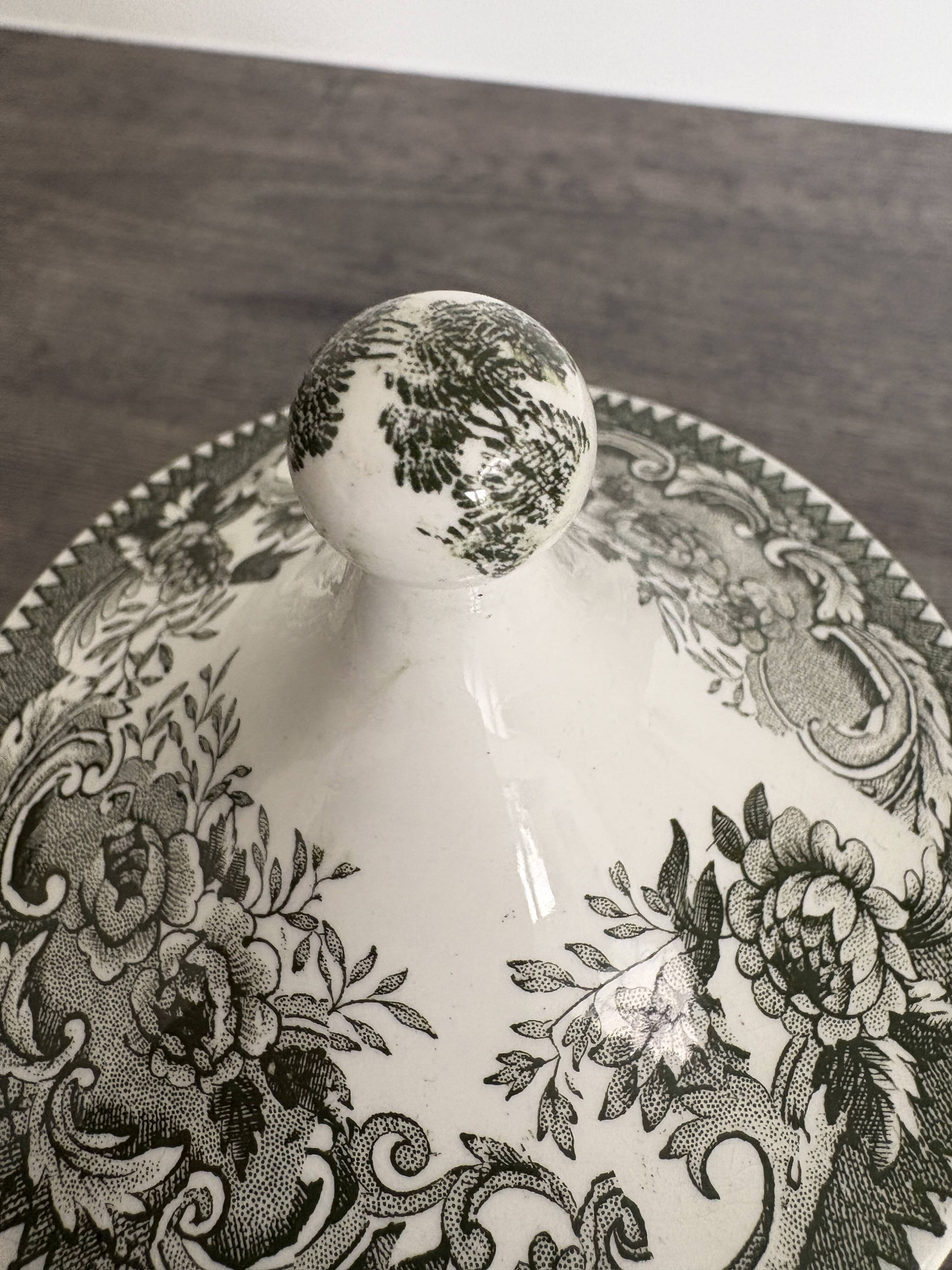 Old Sugar Bowl Jemmapes Faience (Cappellemans)