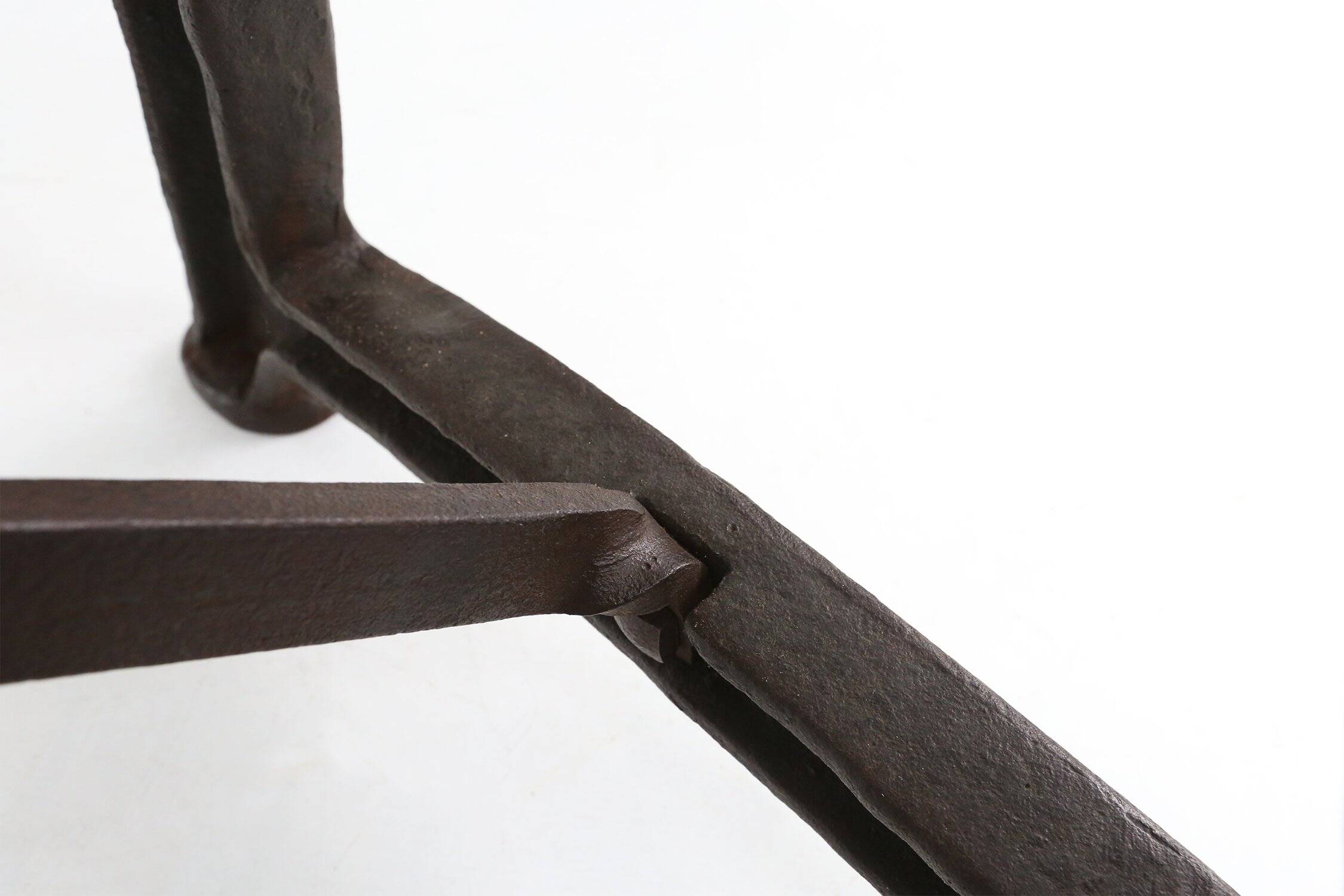 Industrial Bar/Bistro Table with Cast Iron Legs and Wooden Top, Belgium 192