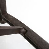 Industrial Bar/Bistro Table with Cast Iron Legs and Wooden Top, Belgium 192