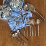 Bamboo dessert service from the 70's