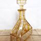 Engraved and cut crystal decanter