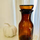 Amber glass jar