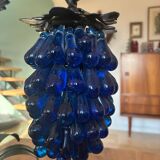 Large Murano table lamp, bunch of grapes