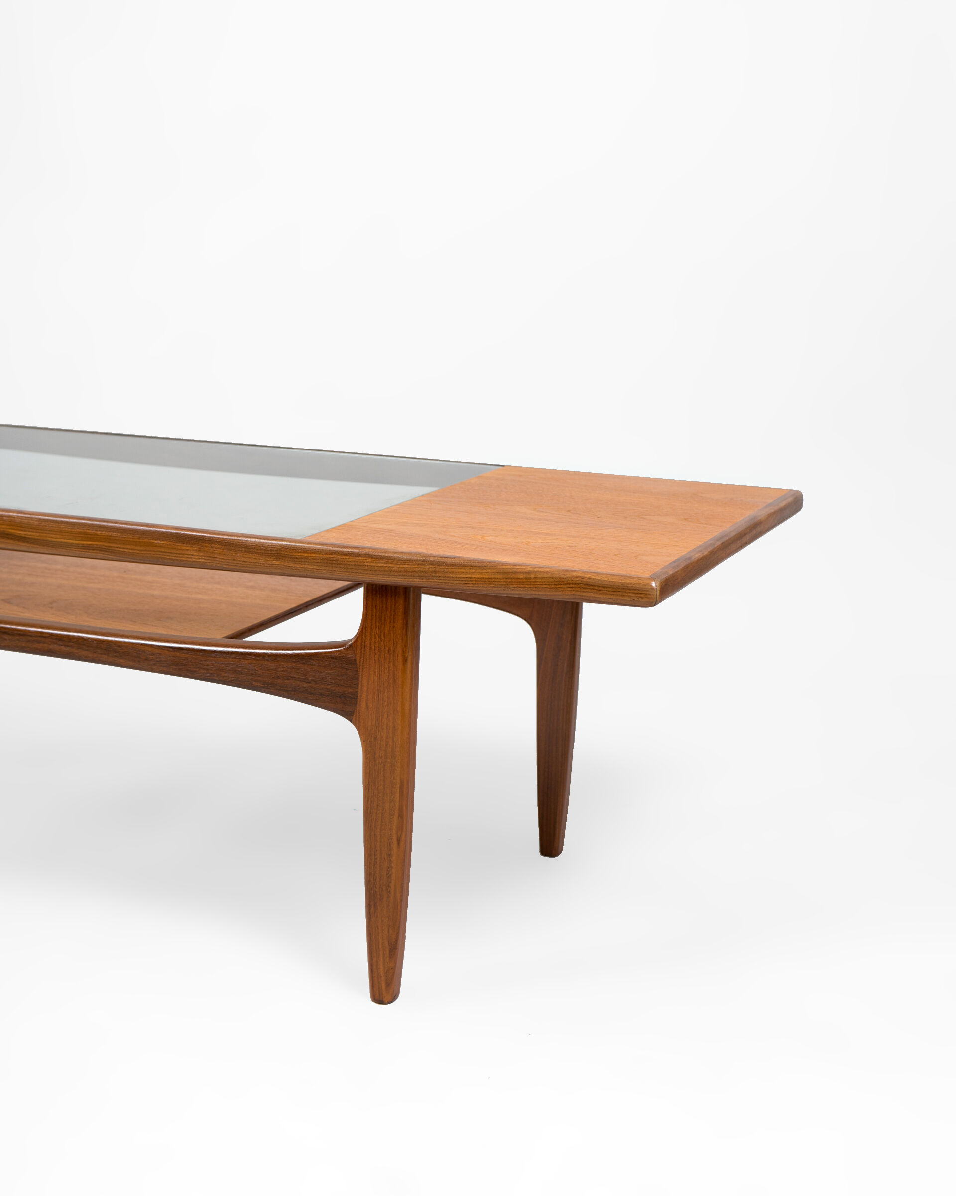 Table basse en teck et verre Fresco de G Plan, 1967