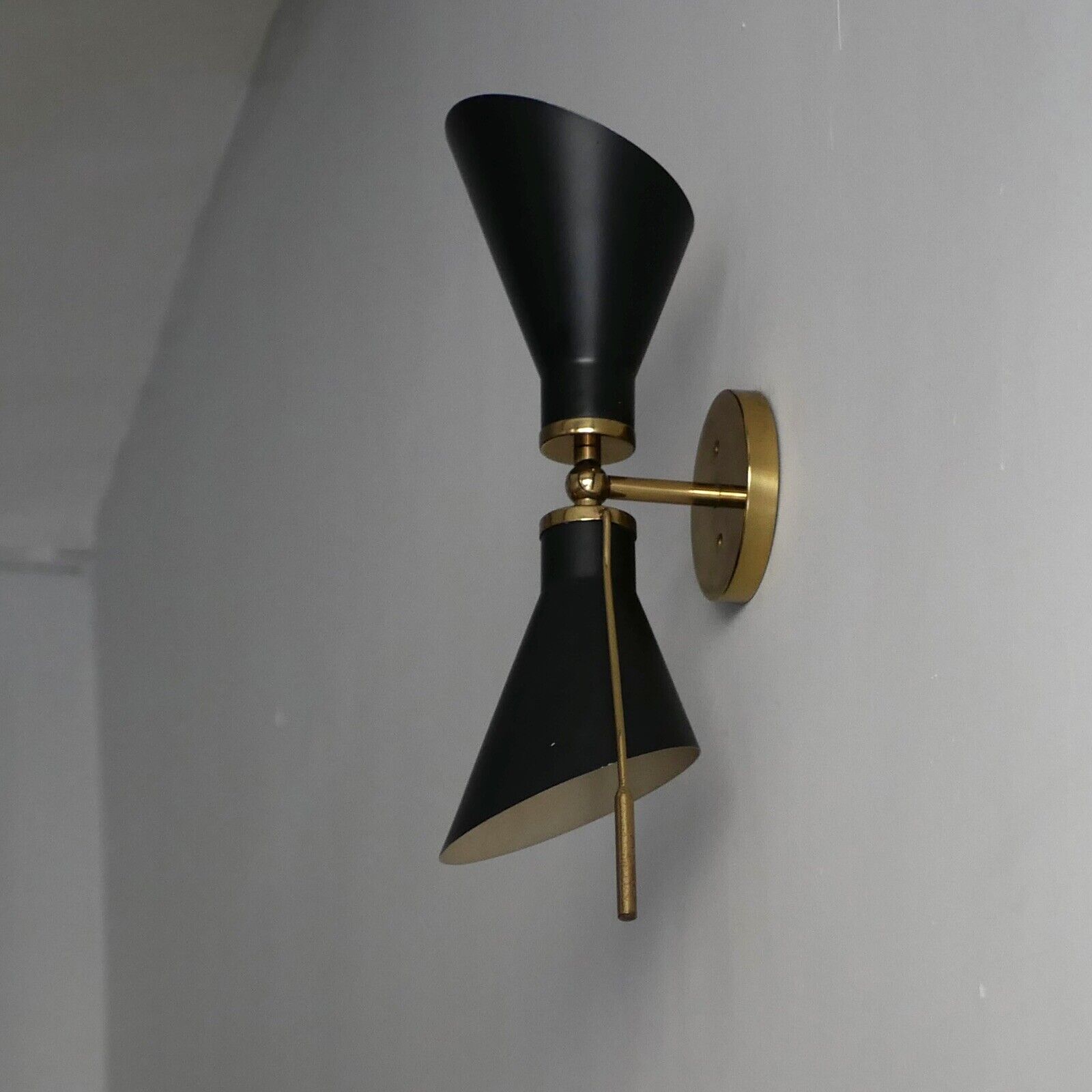 Applique murale italienne en laiton des années 1950 – Modèle 131 de Gino Sarfatti Arteluce - Design