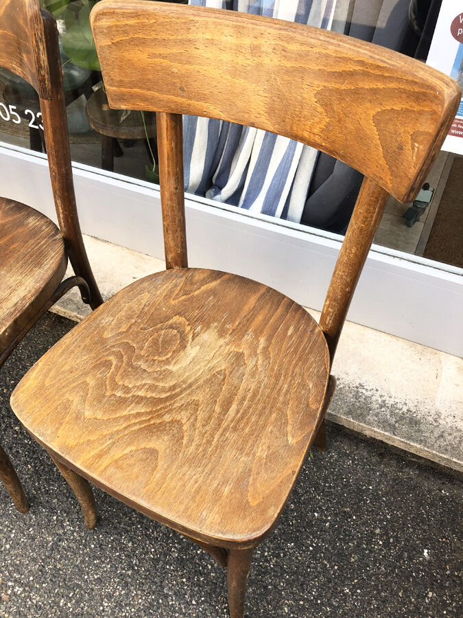 6 chaises bistrot Thonet Tchécoslovaquie 1920