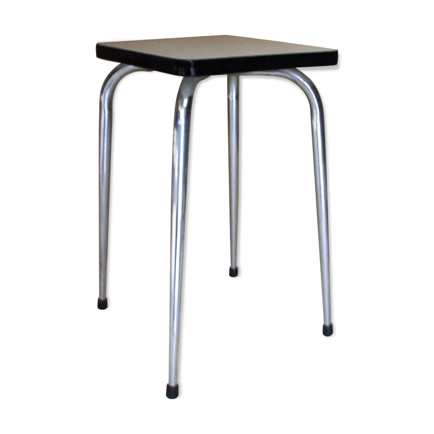 Stool in white formica