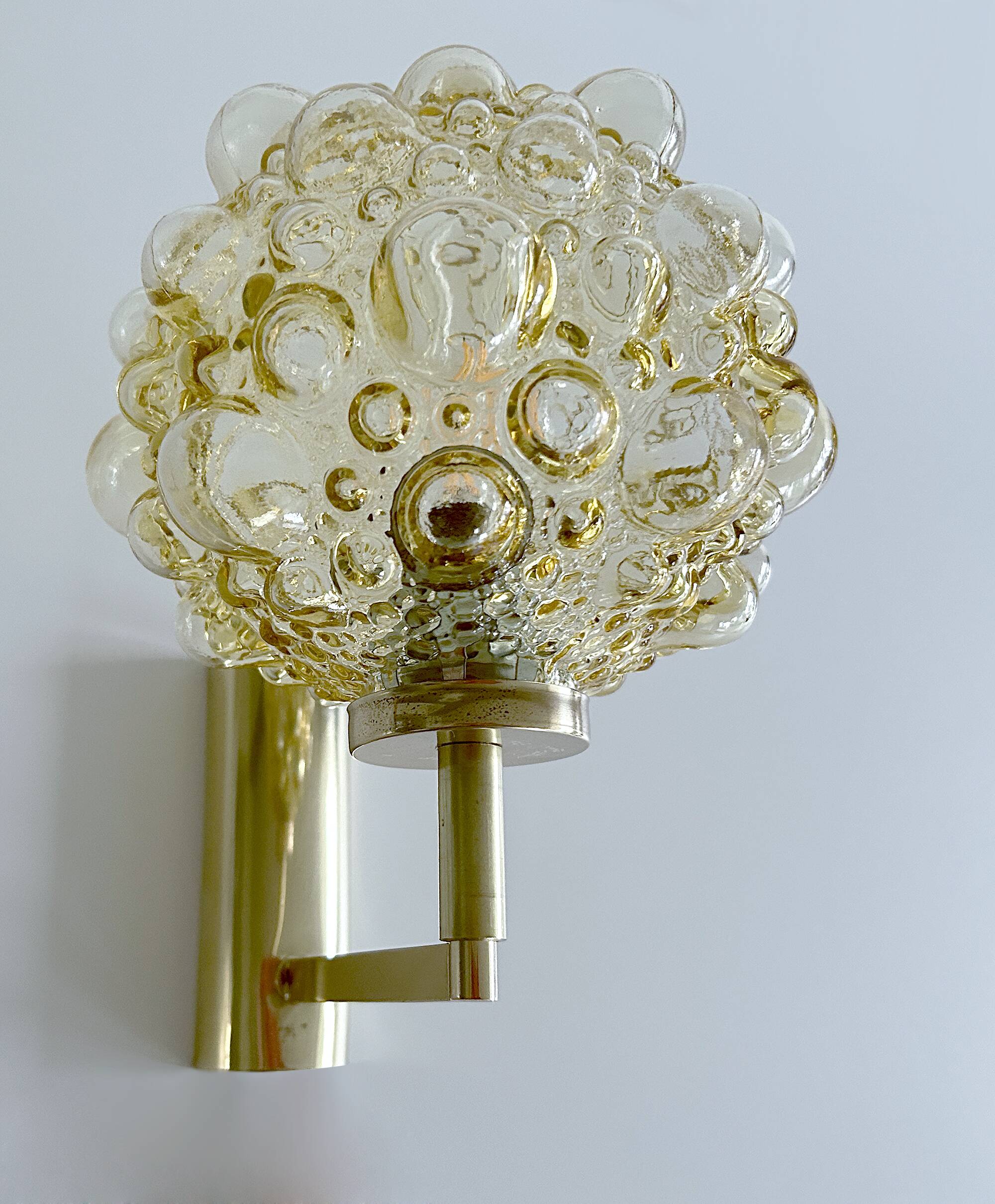 Vintage Limburg Glass Bubble Wall Lamp