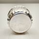 Pair of silver salt cellars and spoons