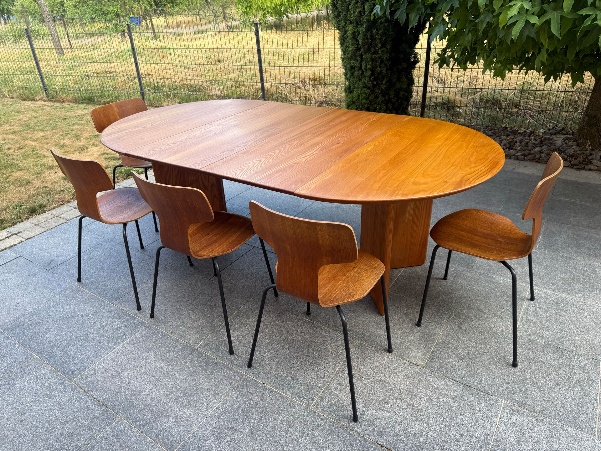 Scandinavian extendable dining table 1970