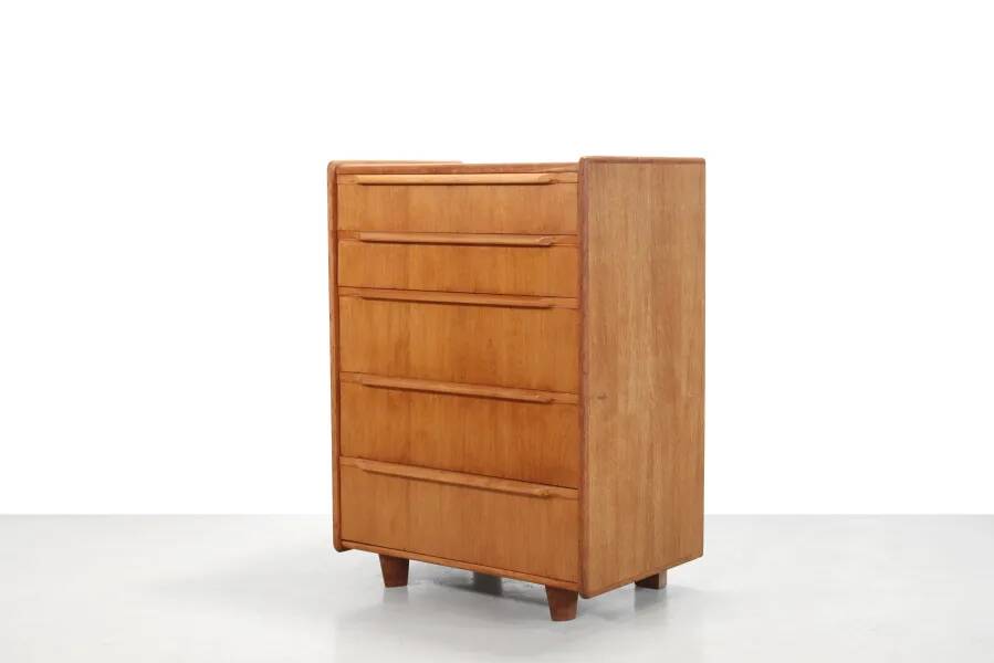 Vintage Oak CE07 plywood chest of drawers by Cees Braakman for Pastoe