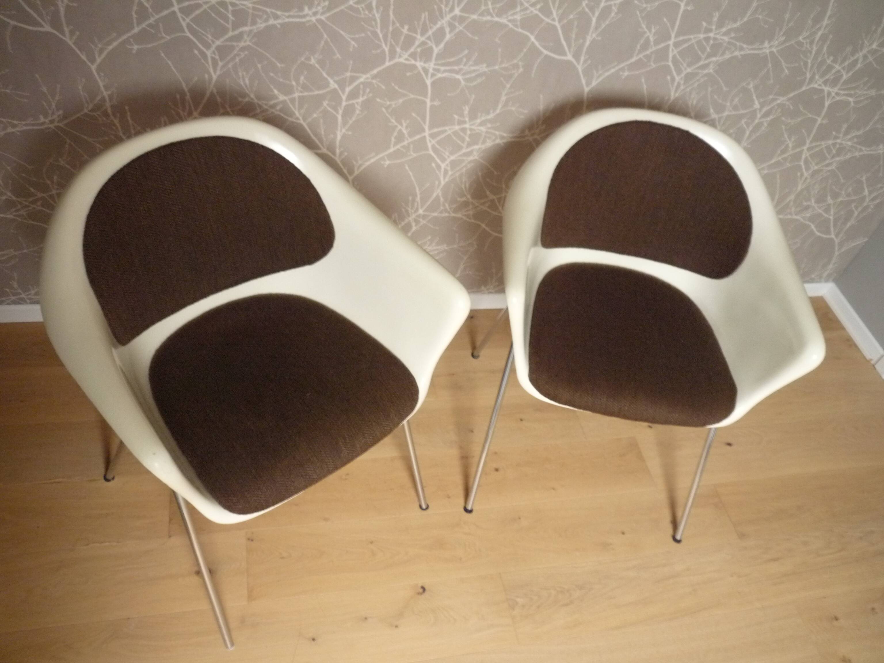 "Space Age" fiberglass armchair