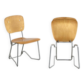 Paire de chaises Alu-Flex par Armin Wirth, circa 1965
