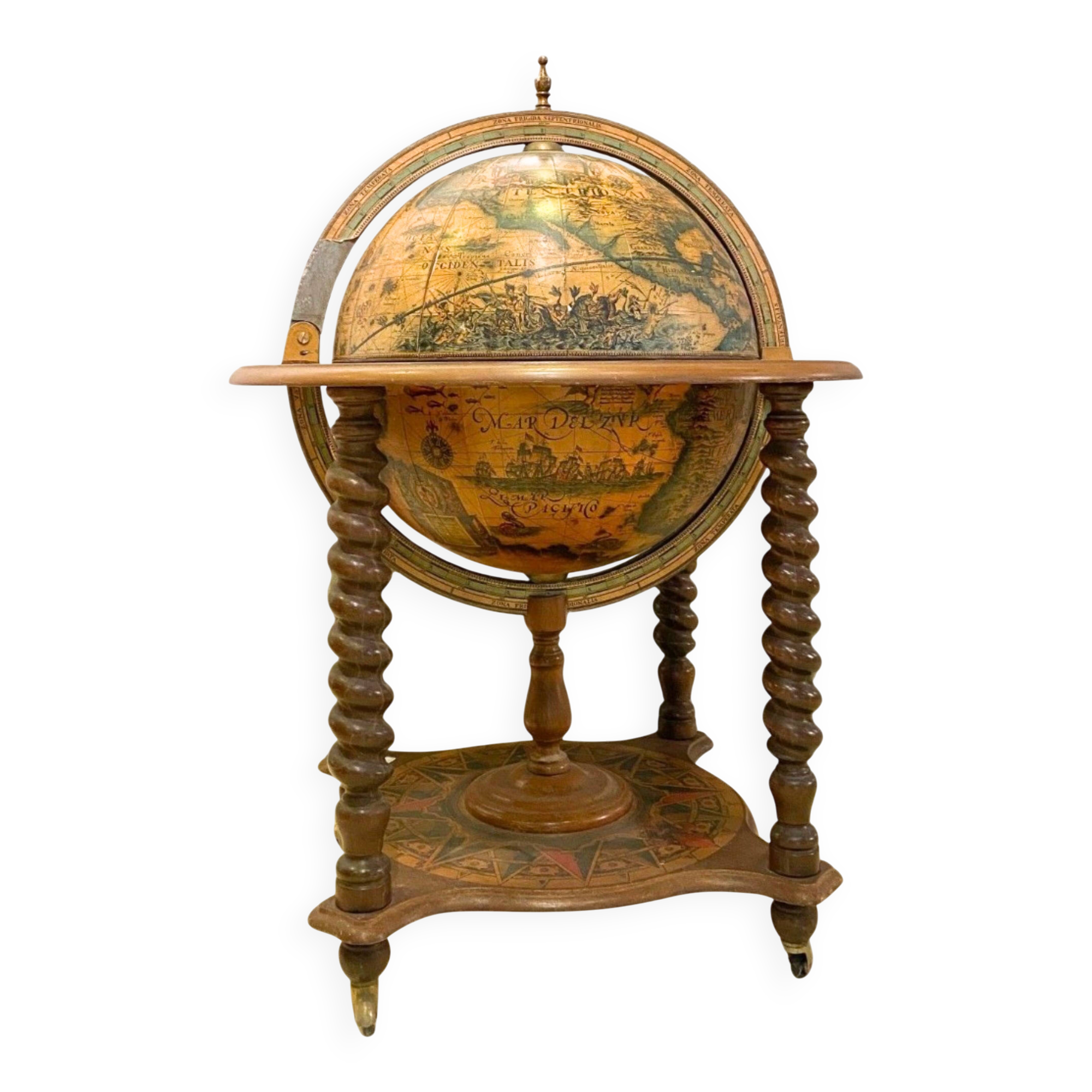 Hidden bar globe terrestre