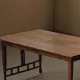 Arts & Crafts table in solid oak, around 1900