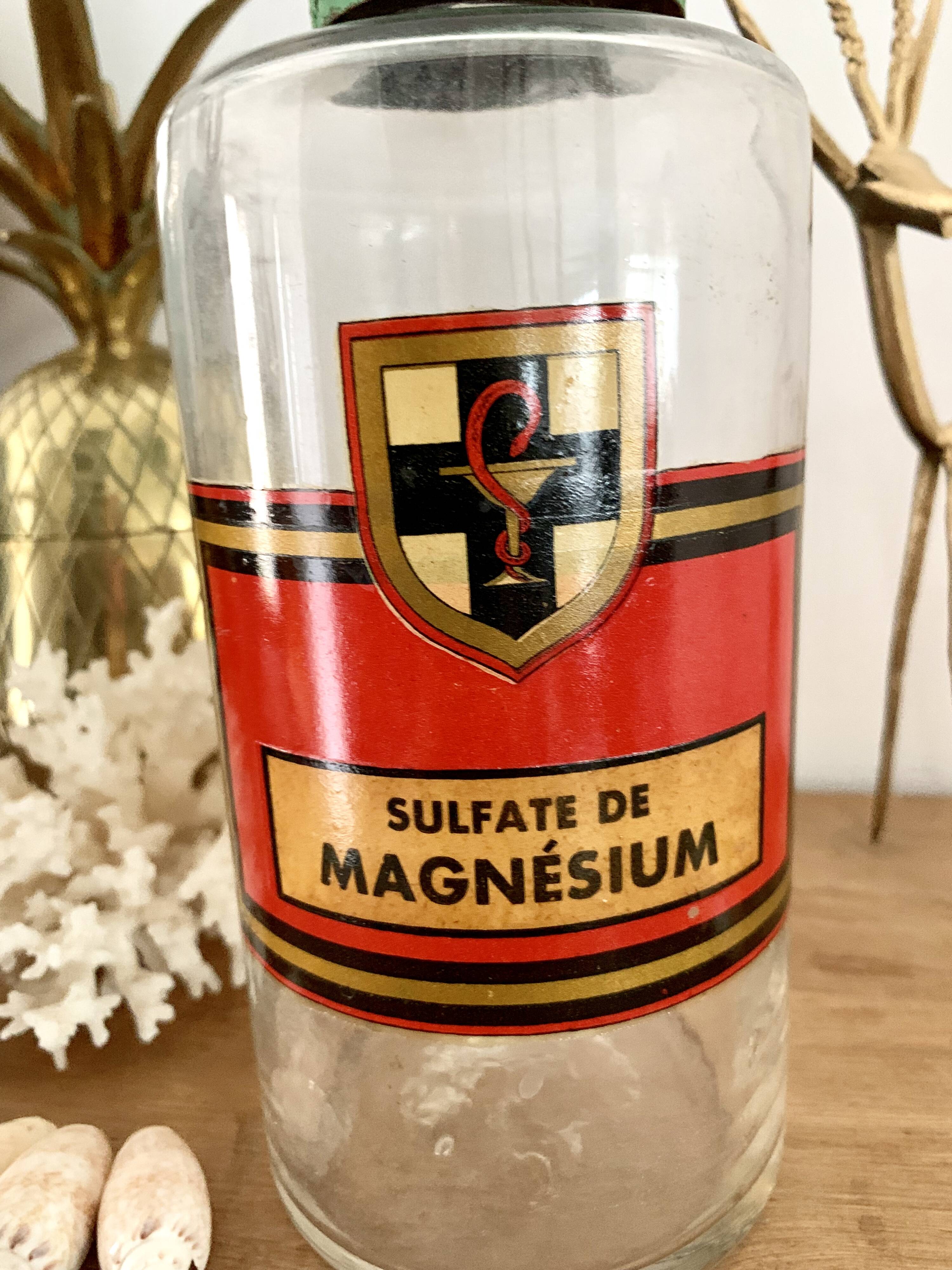 Former pharmacy bottle "Magnesium Sulfate"