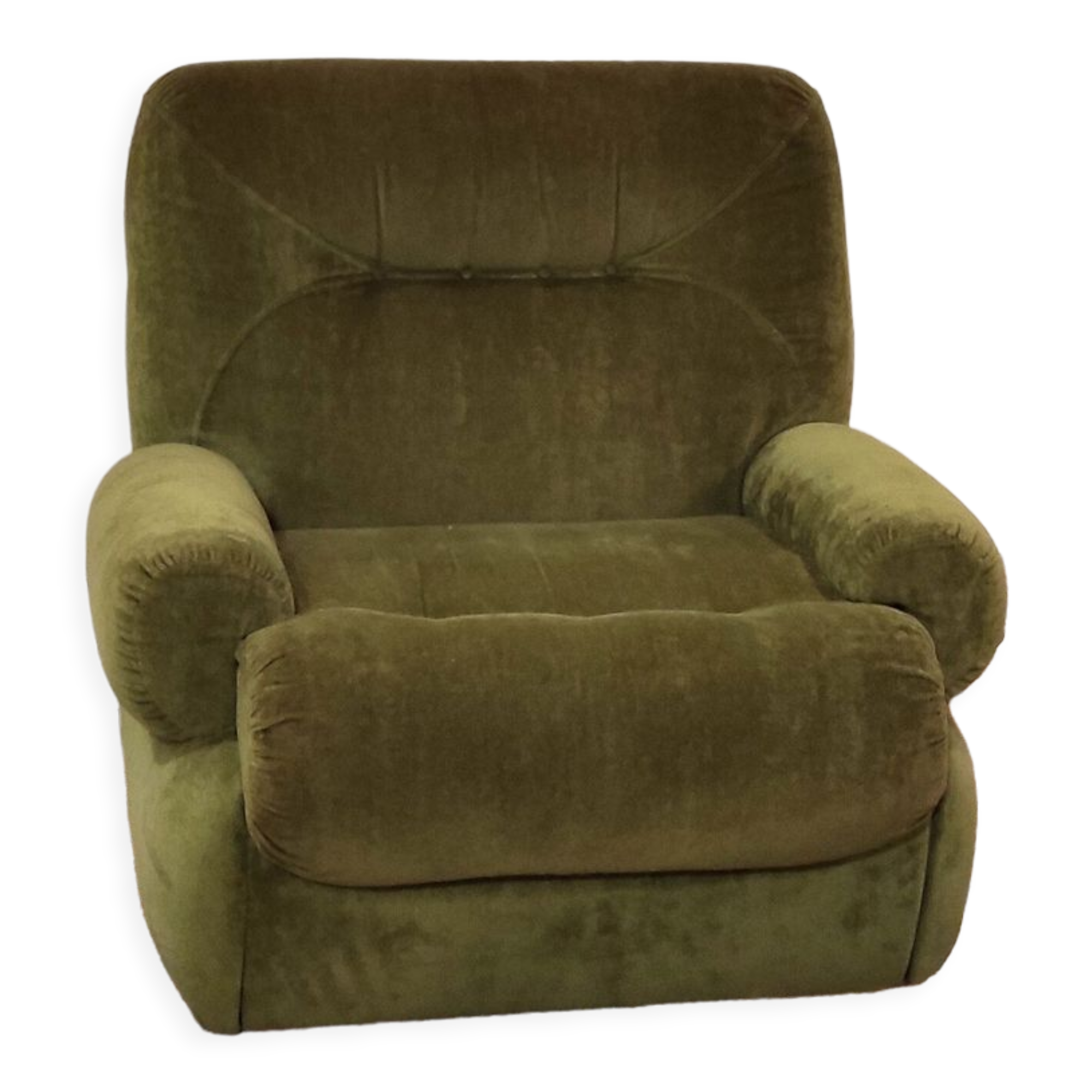 Fauteuil vintage en velours
