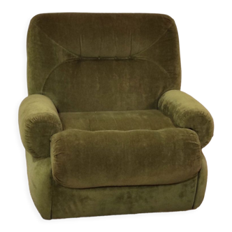 Vintage velvet armchair