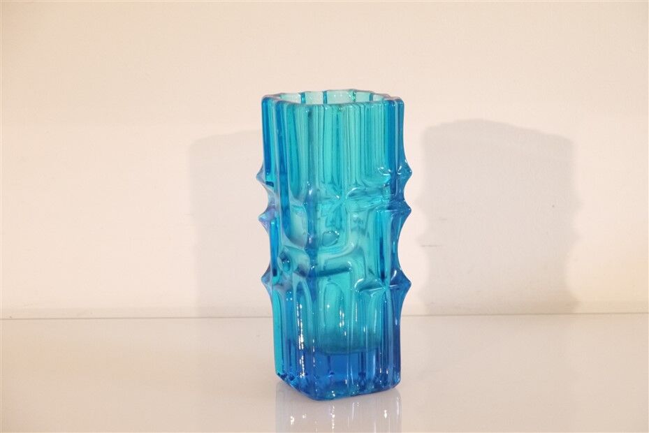 Vintage Finnish glass vase 1960