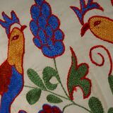 Vintage Turkish rug hand-knotted 44x96 cm