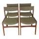 Lot of 4 1960s Scandinavian style chairs.